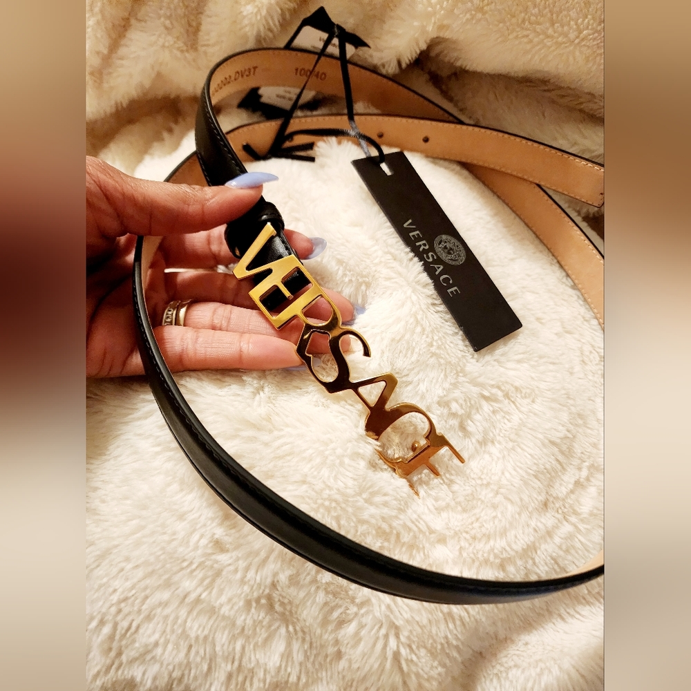 NWT Versace Logo Belt - Picture 2 of 6